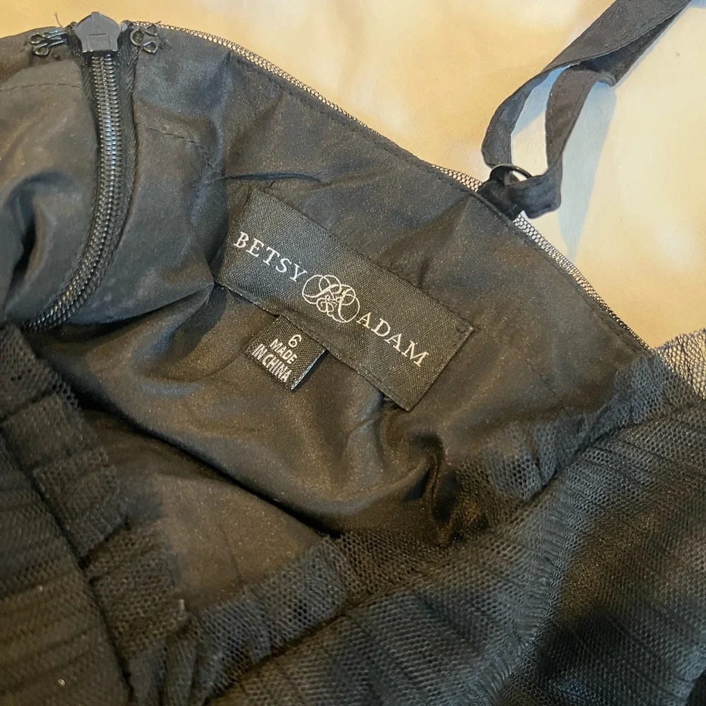 Betsy and Adam Black Layered Maxi Dress - Picture 9 of 9